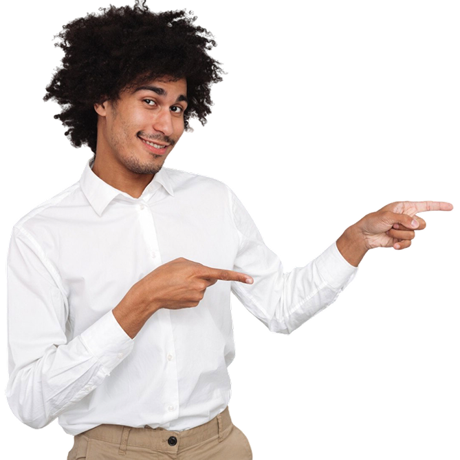 User pointing
