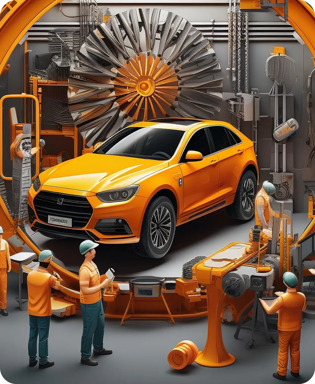 Automobile sector illustration